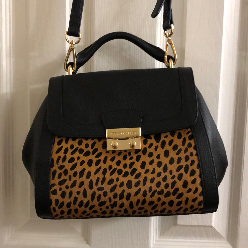 COPY - Vera Bradley leather black and  leopard print bag